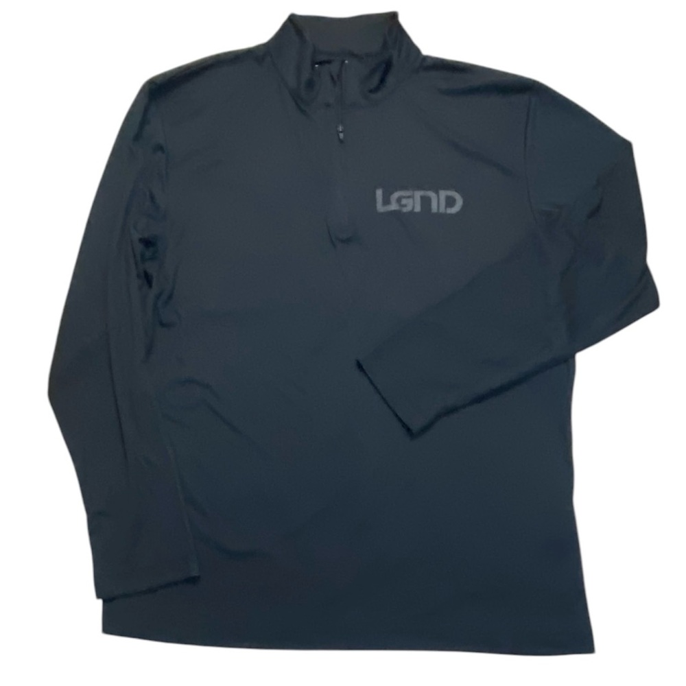 LGND Supply Co Black High‎ Neck Long Sleeve Dri Fit Men’s Shirt Sz L